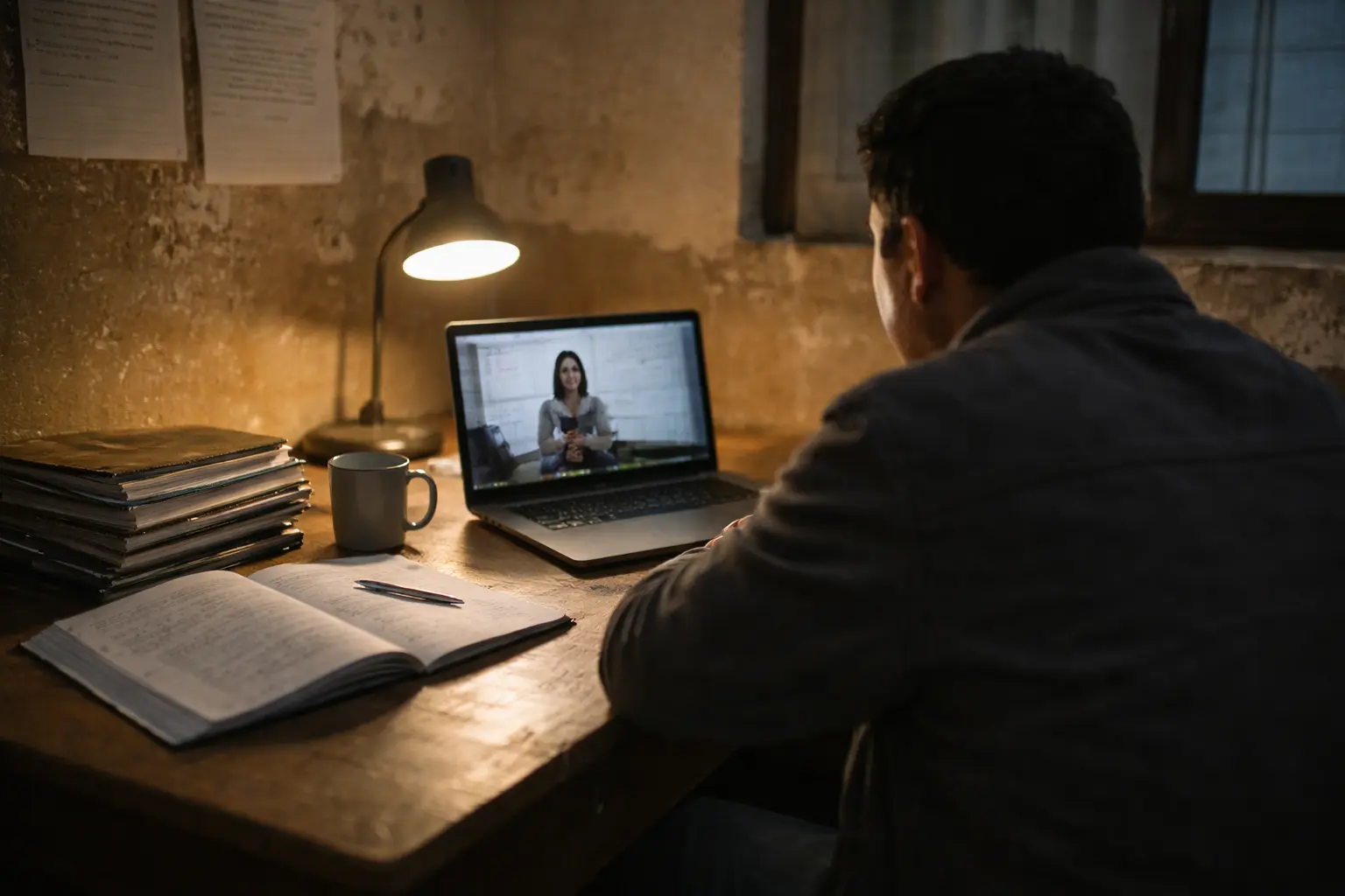 Student studying in a remote setting with digital learning tools